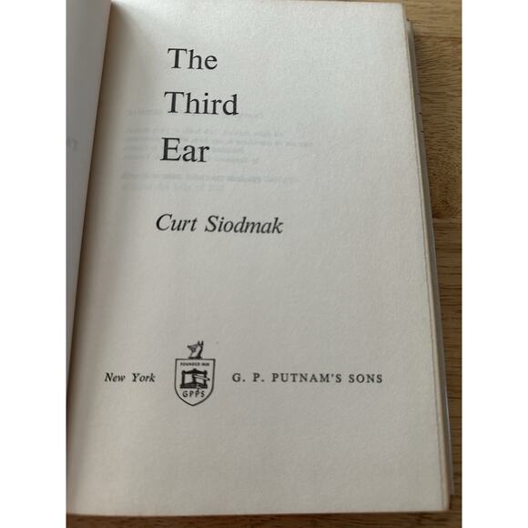 The Third Ear, Curt Siodmak BC/HC/DJ/First Edition 1971 Sci Fiction VTG - Picture 3 of 11